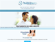 Tablet Screenshot of halitopuro.com.br